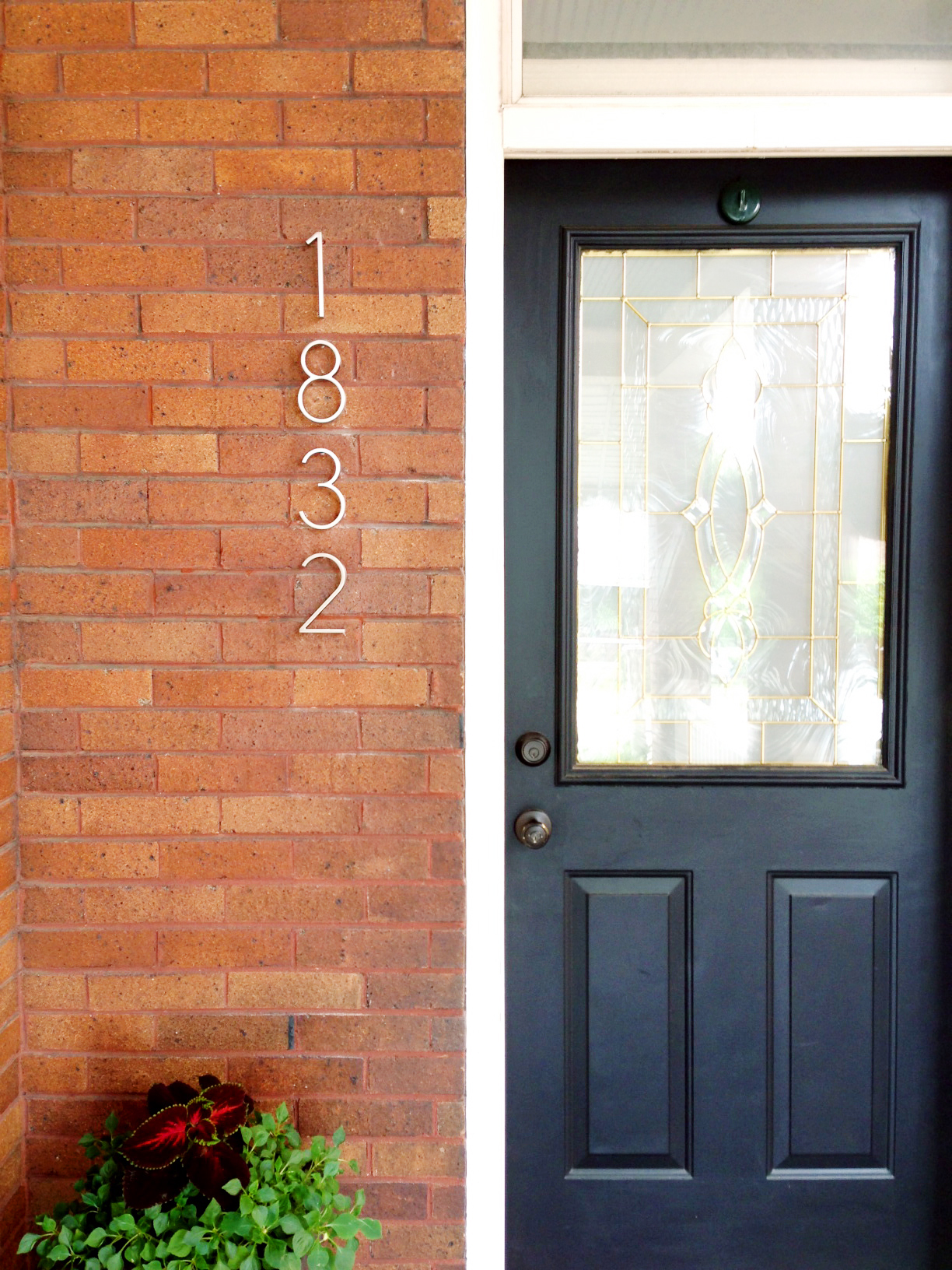 modern metal house numbers